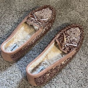 Old Navy Glitter Moccasins | EUC